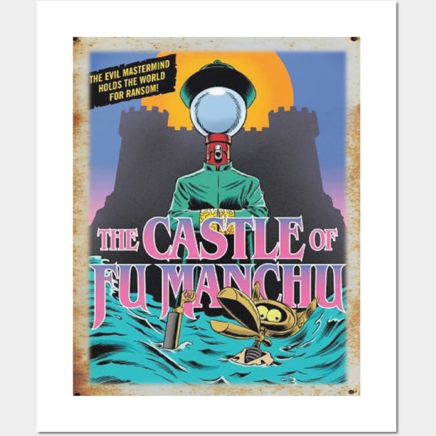 Mystery Science Rusty Barn Sign - The Castle of Fu Manchu Wall Art by Starbase79